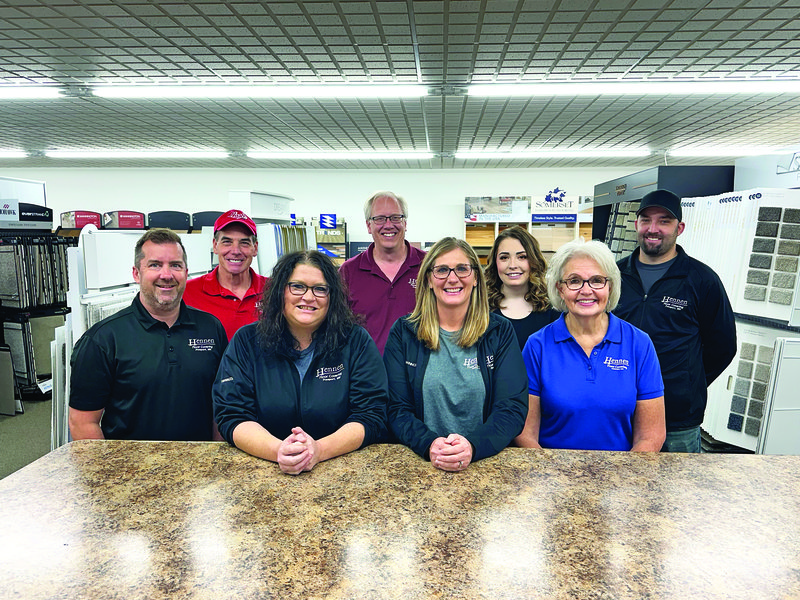 Team photo at Hennen Floor Covering in Freeport, MN